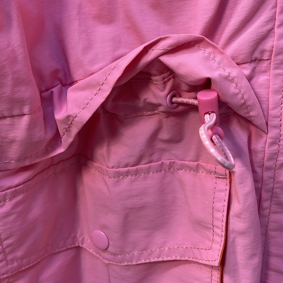 J.CREW Perfect Lightweight Rain Jacket in Pink Orange Small - Picture 4 of 16